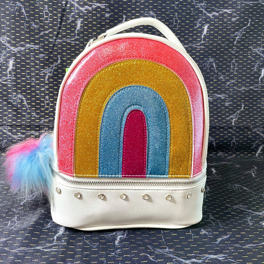 UNDER ONE SKY RAINBOW‎ LEATHER MINI BACKPACK